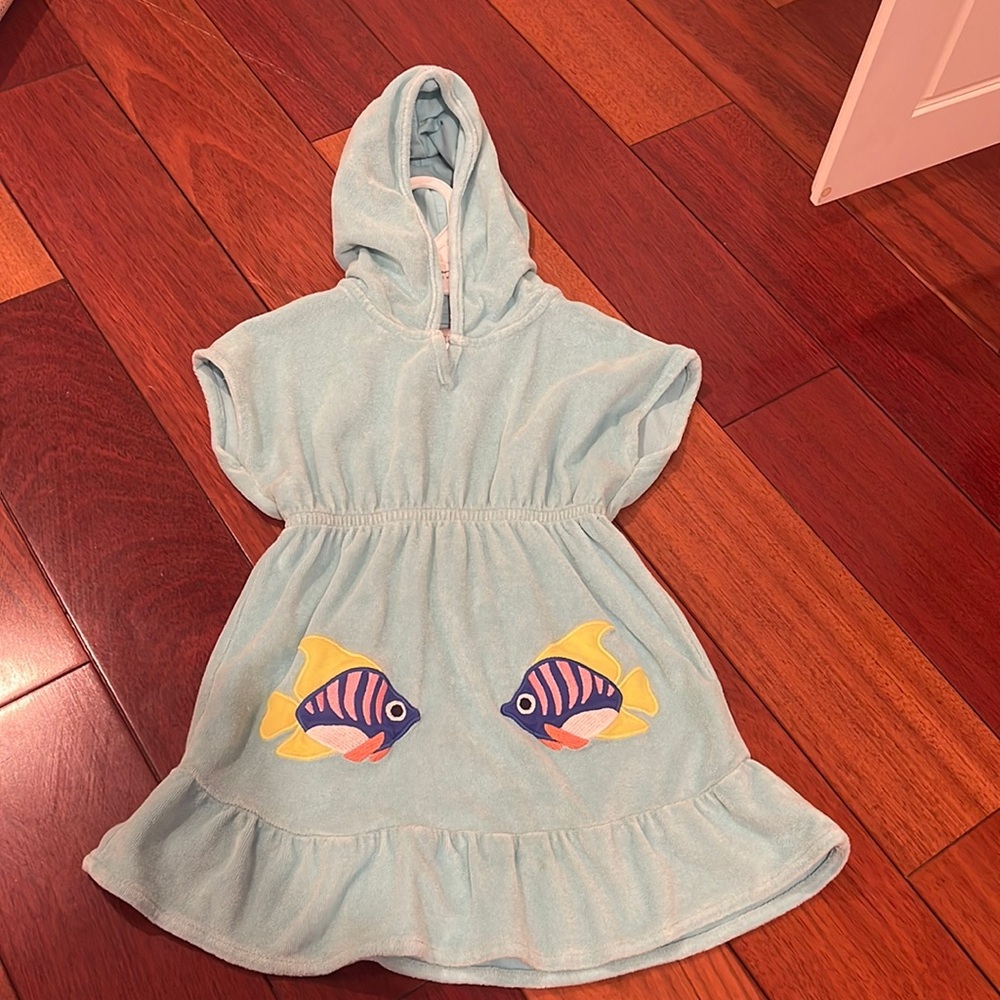 Girls towel dress/cover up